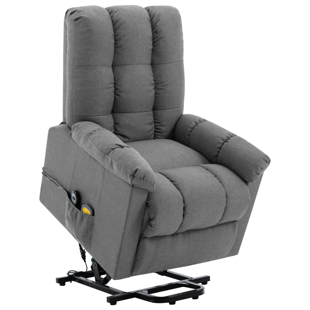Power Lift Chair Light Grey 100% Polyester, Plywood, Iron Standard