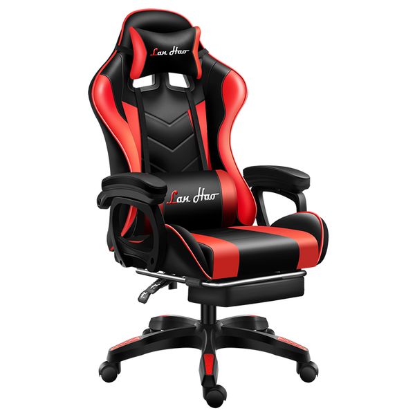 Premium gaming chair with built-in Bluetooth speakers for internet cafes, esports, and office use