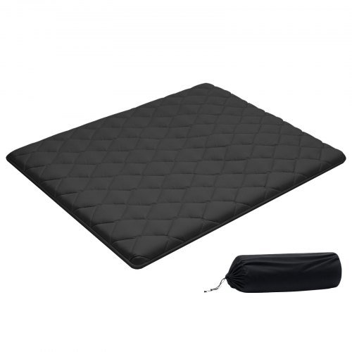 Queen size foldable Japanese tatami mattress with storage bag and fastener, 9-layer floor sleeping mat