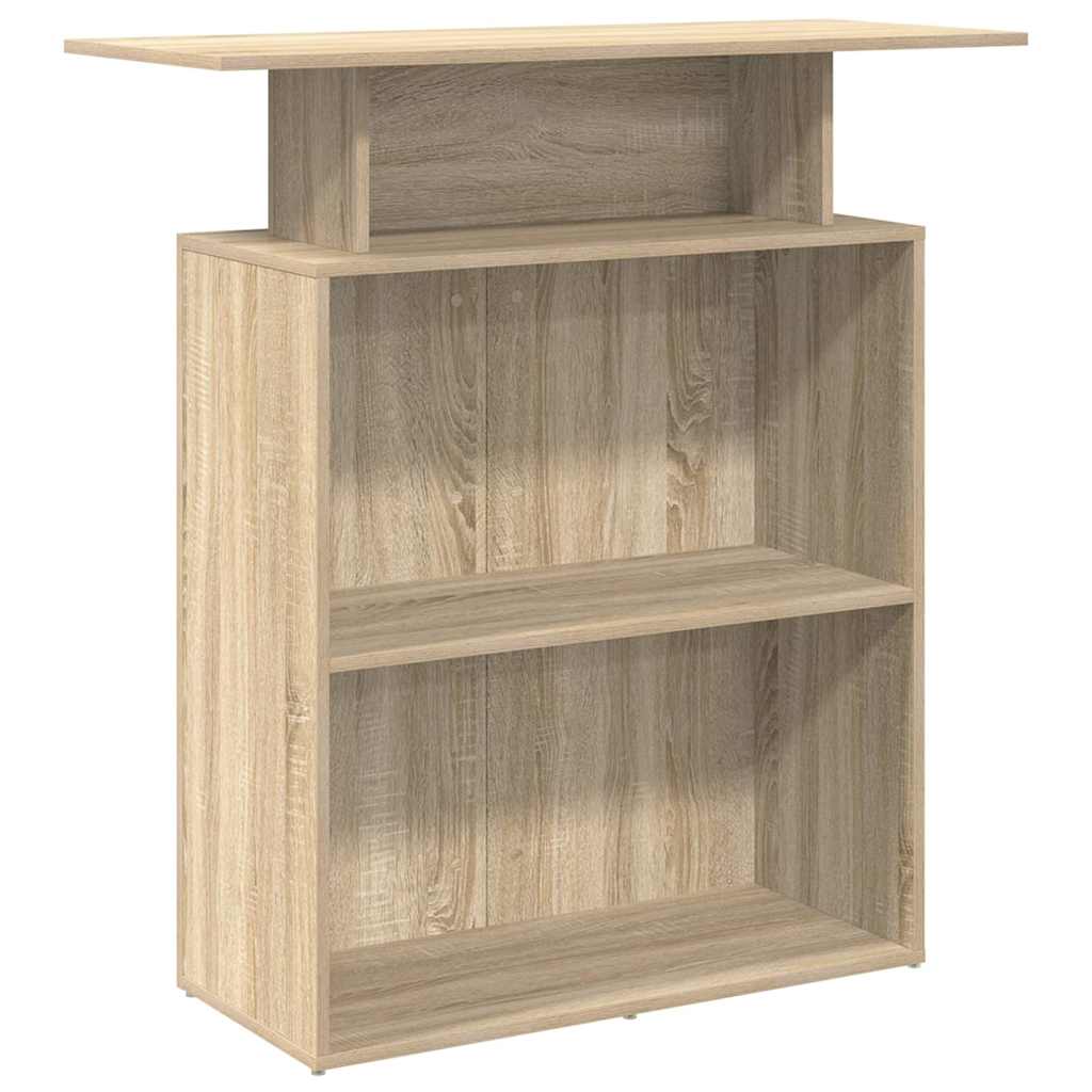 Reception Desk Sonoma oak Engineered wood 39.4 x 15.7 x 40.9 in