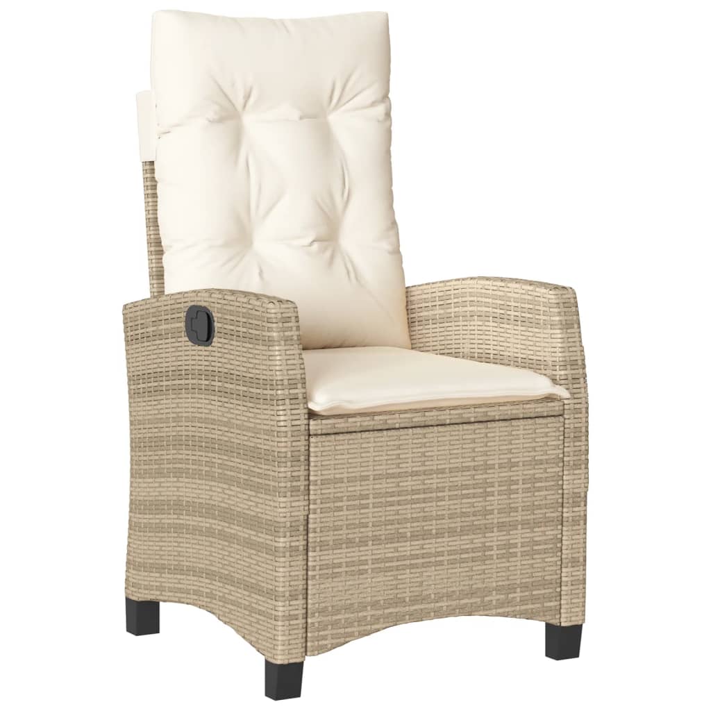 Reclining Garden Chair Beige