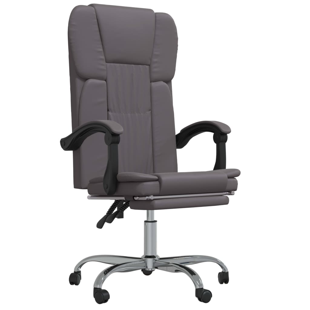 Reclining Office Chair Grey