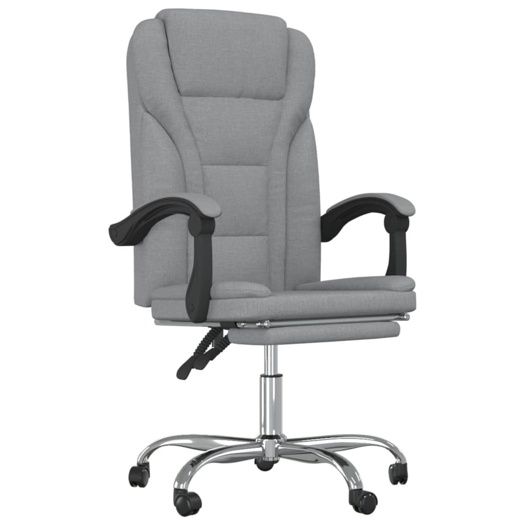 Reclining Office Chair Light Grey