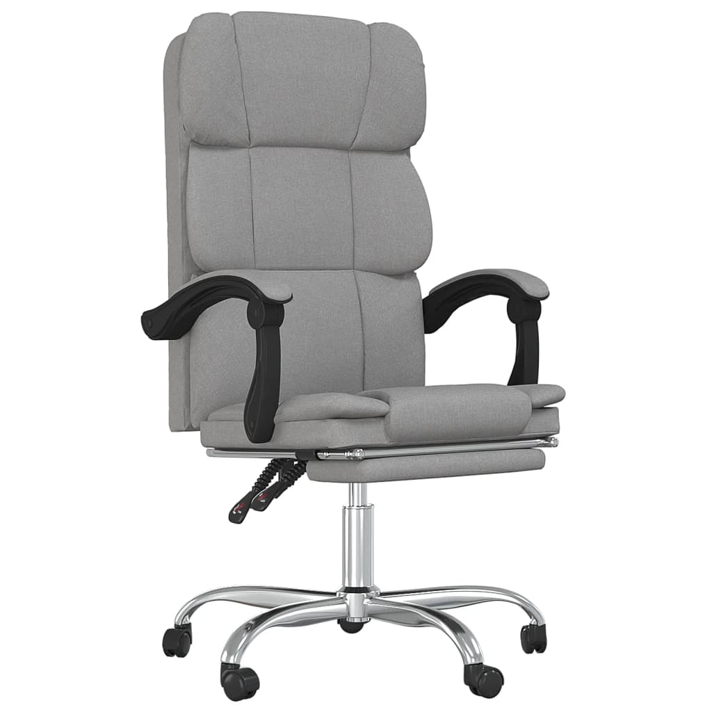 Reclining Office Chair Light Grey