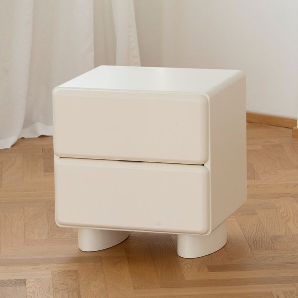 Robot Bedside Table for Compact Homes - Simple Silent Storage Cabinet