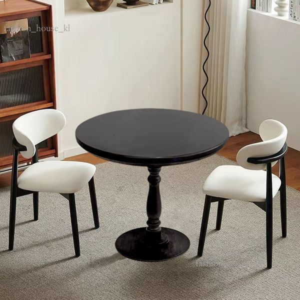 Round Coffee Table with Rustic Wood Top and Sturdy Metal Legs for a Modern Industrial Living Room Look