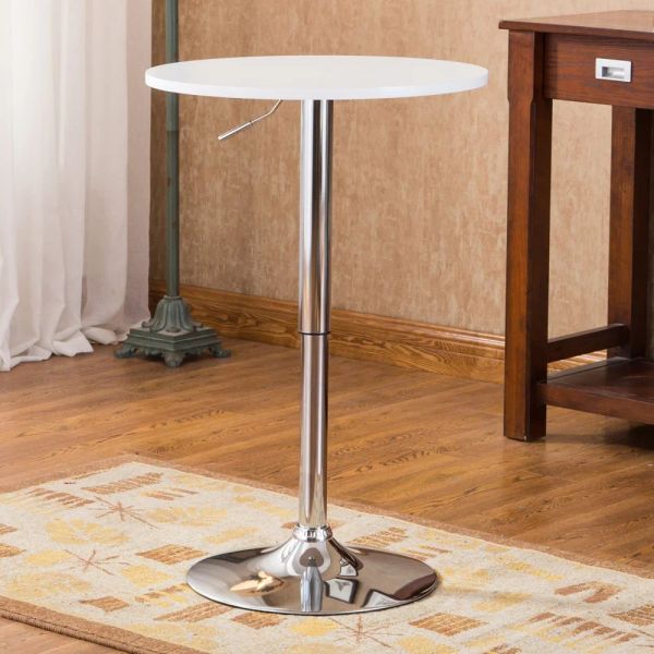 Roundhill Furniture's adjustable-height bar table for home bars and high-top dining