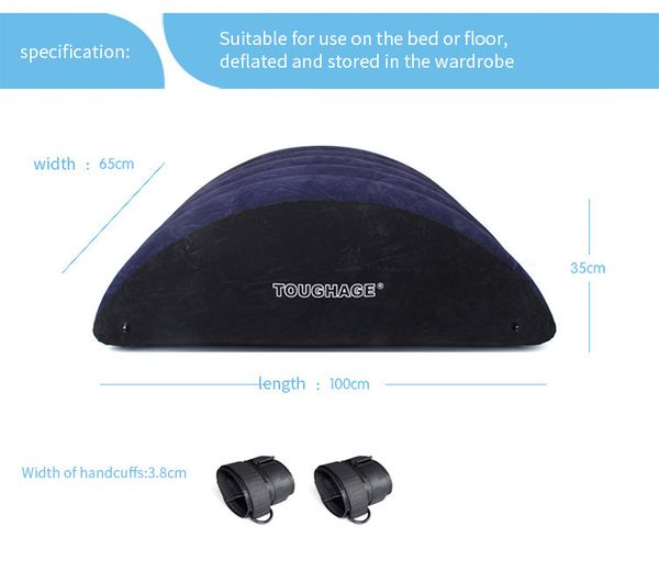 Sex Sofa Swaying Furniture Magic Cushion Ramp Body Inflatable Chaise Lounge Chair Couple Love Half Cylinder Pillow