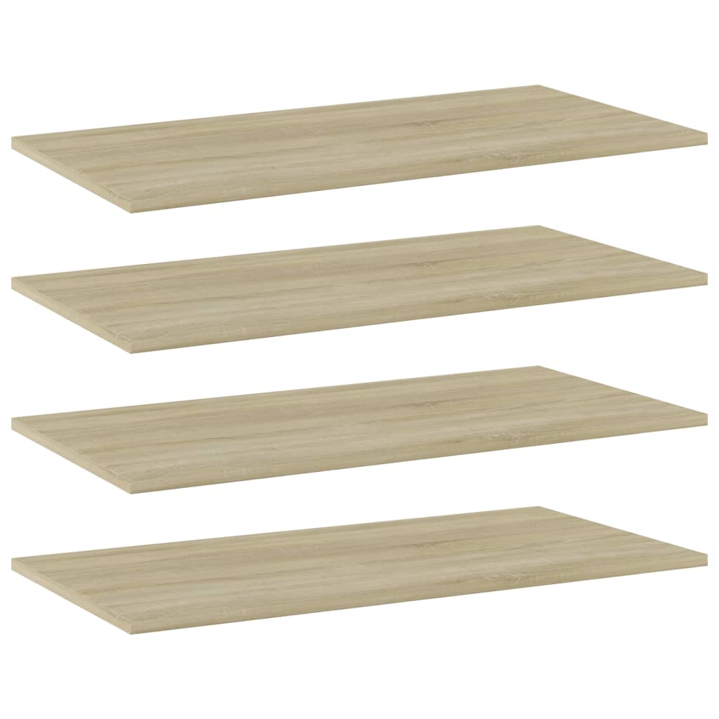 Shelf Set of 4 Sonoma oak Engineered wood Extra shelf panels