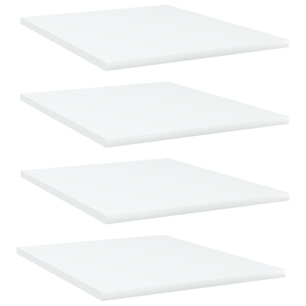 Shelf Set of 4 White Engineered wood 15.7 x 19.7 in