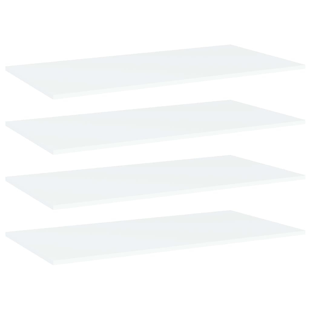 Shelf Set of 4 White Engineered wood 39.4 x 19.7 x 0.6 in
