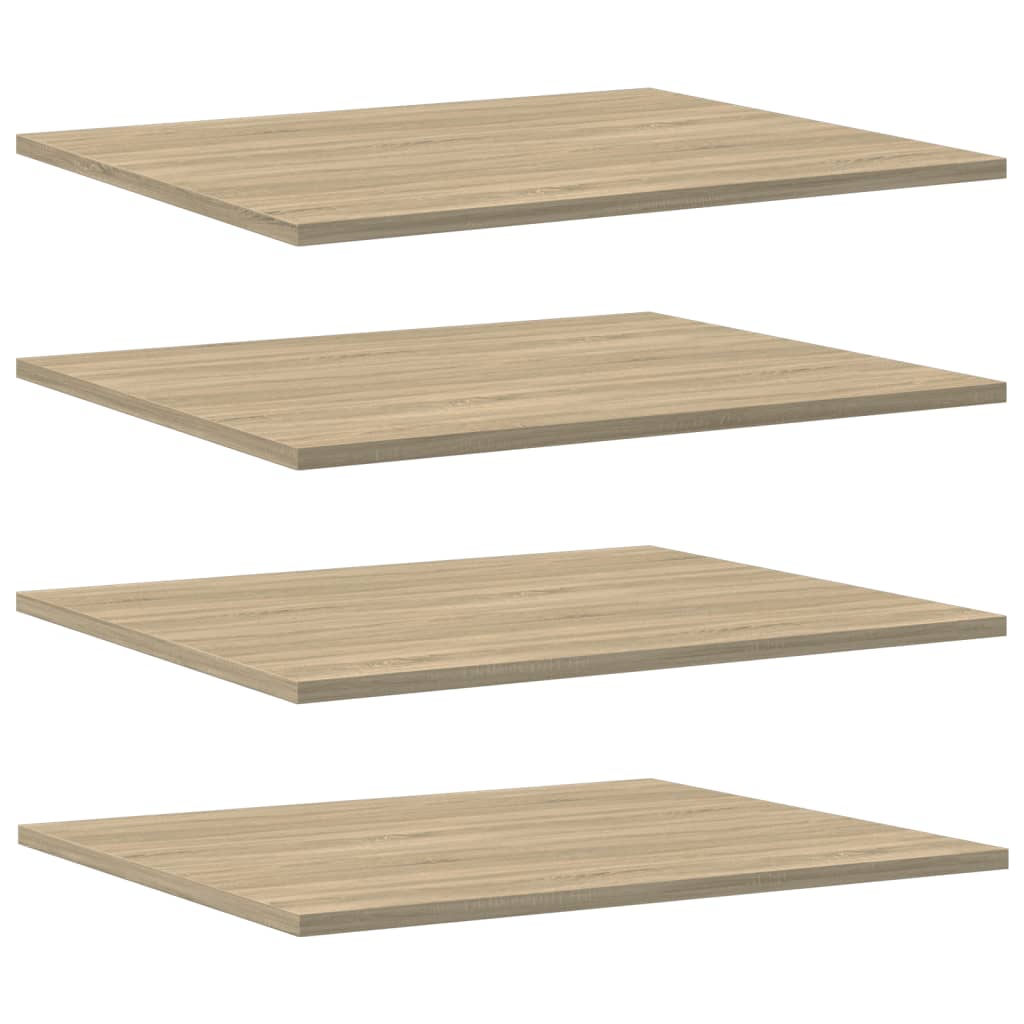 Shelf Set of 8 Sonoma oak Engineered wood 23.6 x 19.7 x 0.6 in