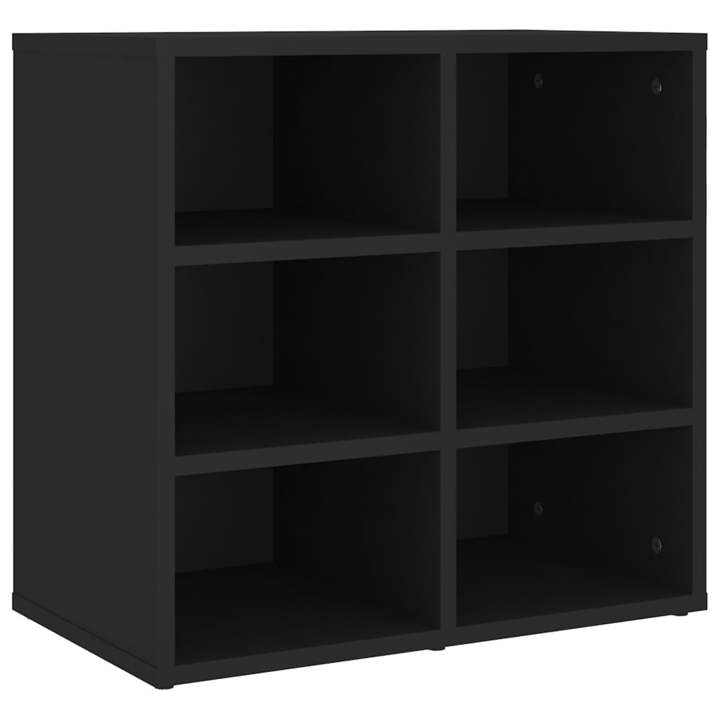 Shoe Cabinet Black Engineered wood Medium Adjustable Armrests