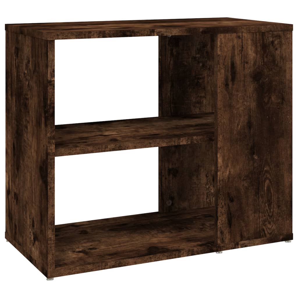 Side Cabinet Smoked Oak Engineered Wood Compact Side Cabinet