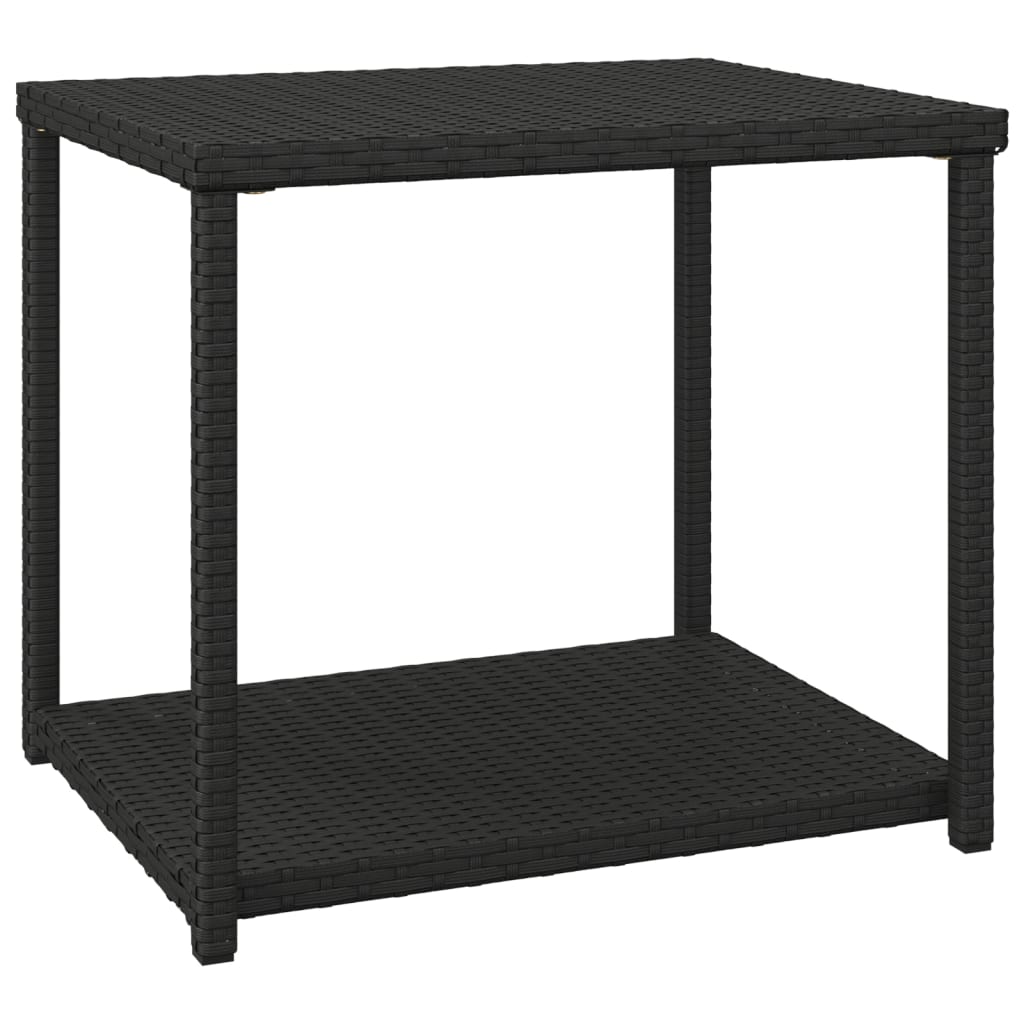 Side Table Black PE Rattan Standard size for side tables