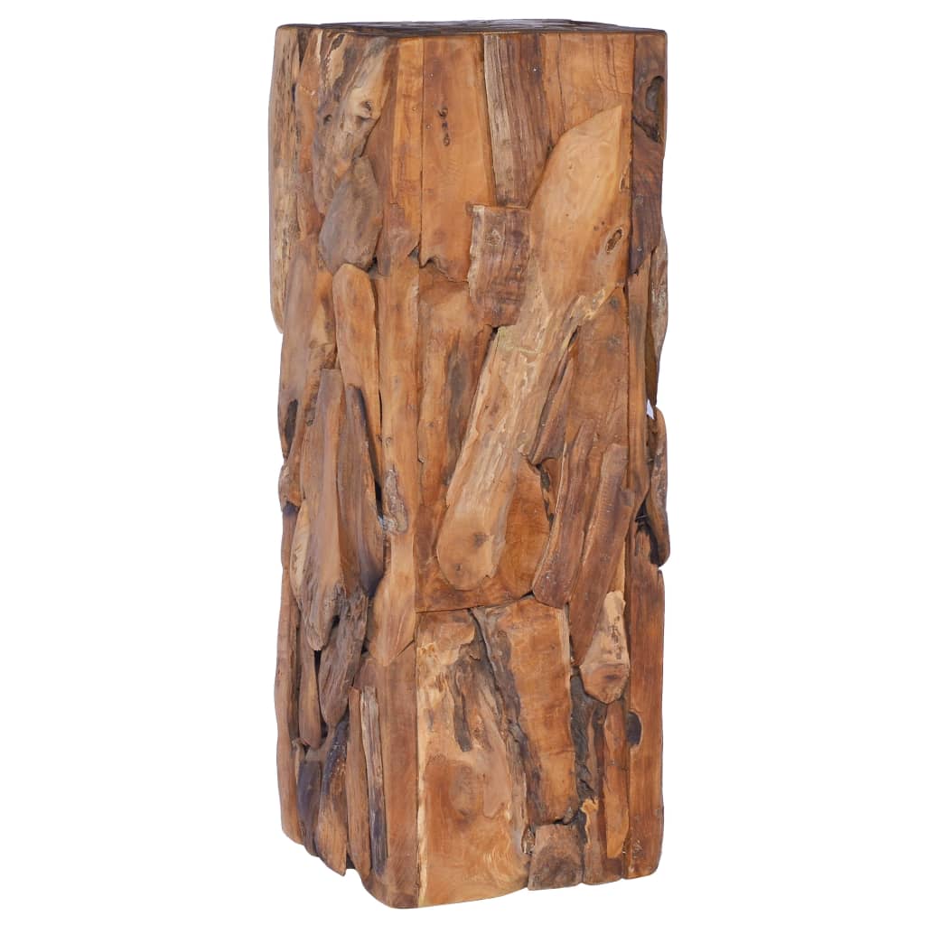 Side Table Natural Teak Solid Teak Wood Medium Side Table