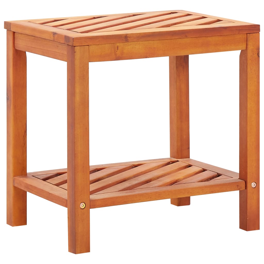 Side Table Natural wood Solid acacia wood Small Durable
