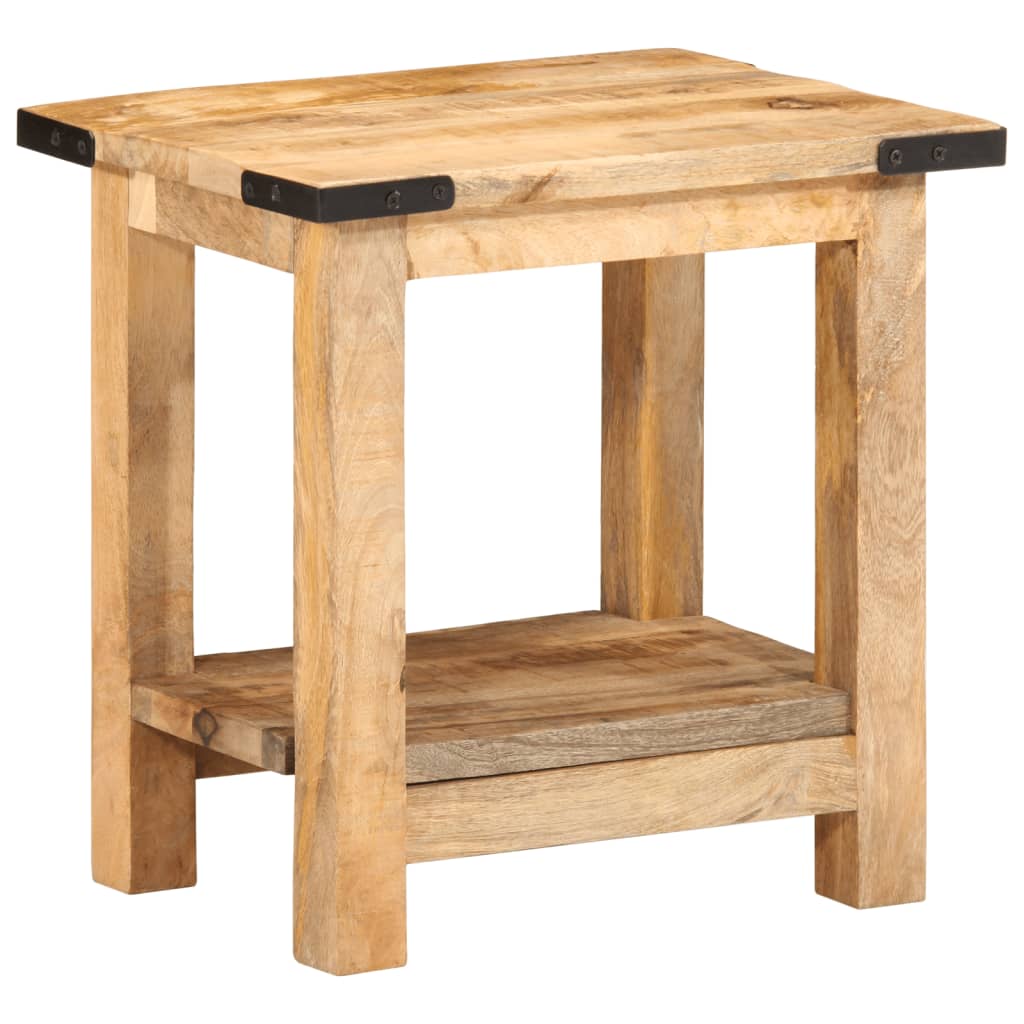 Side Table Natural Wood Solid Mango Wood Small Side Table