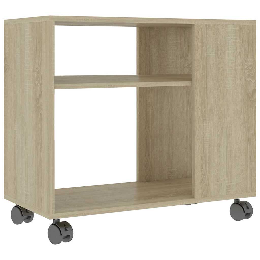 Side Table Sonoma Oak Chipboard Compact Portable Side Table