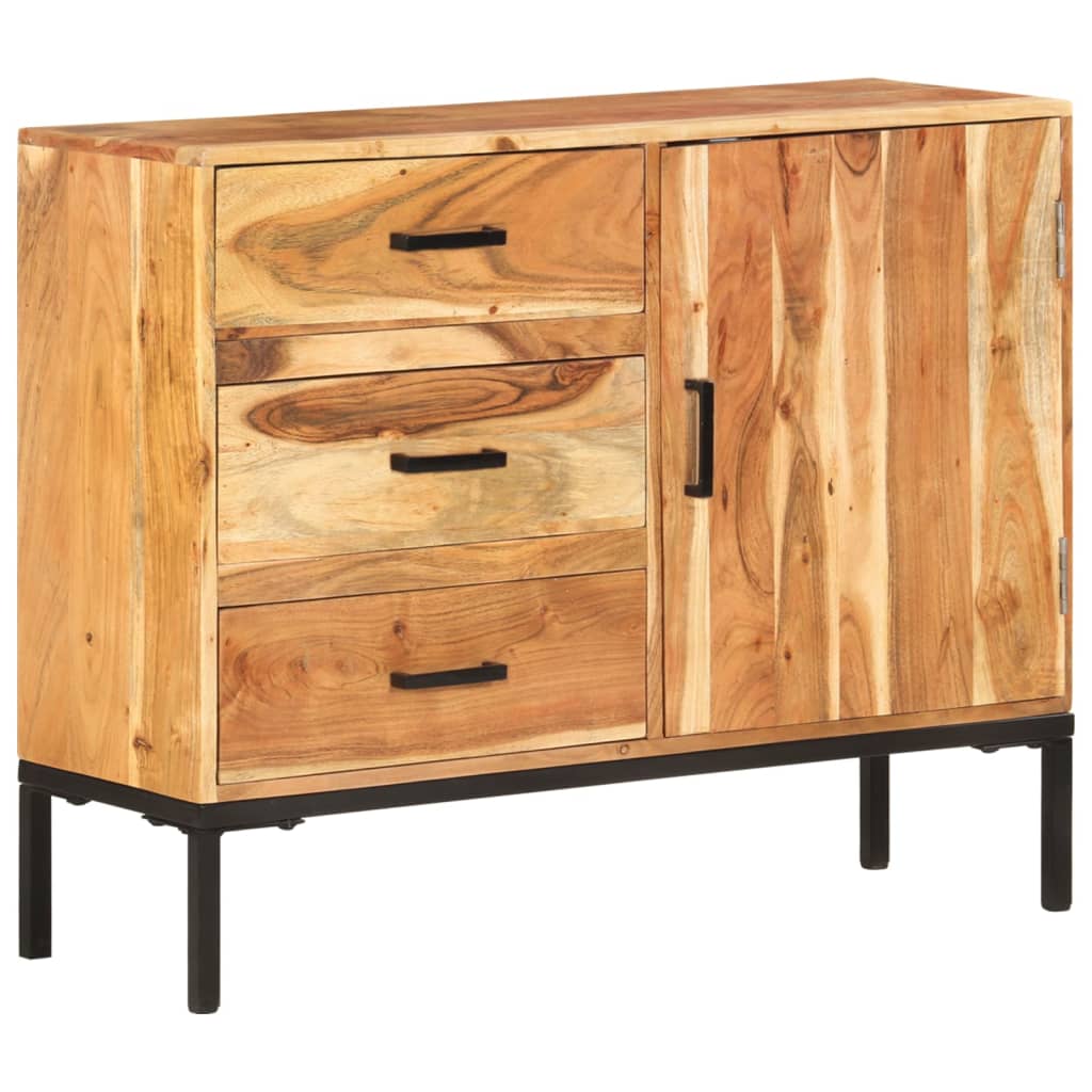Sideboard Acacia Wood Tone Solid Acacia wood, Powder-coated iron