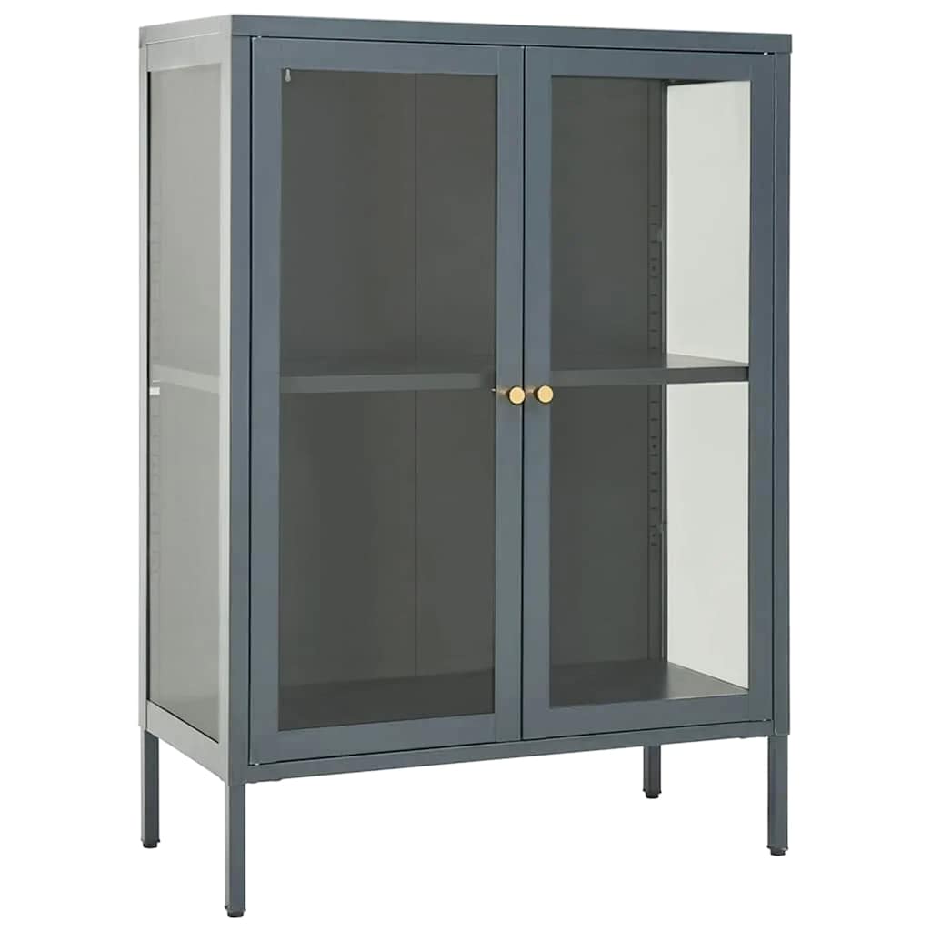 Sideboard Anthracite Powder-coated steel Compact Adjustable Feet