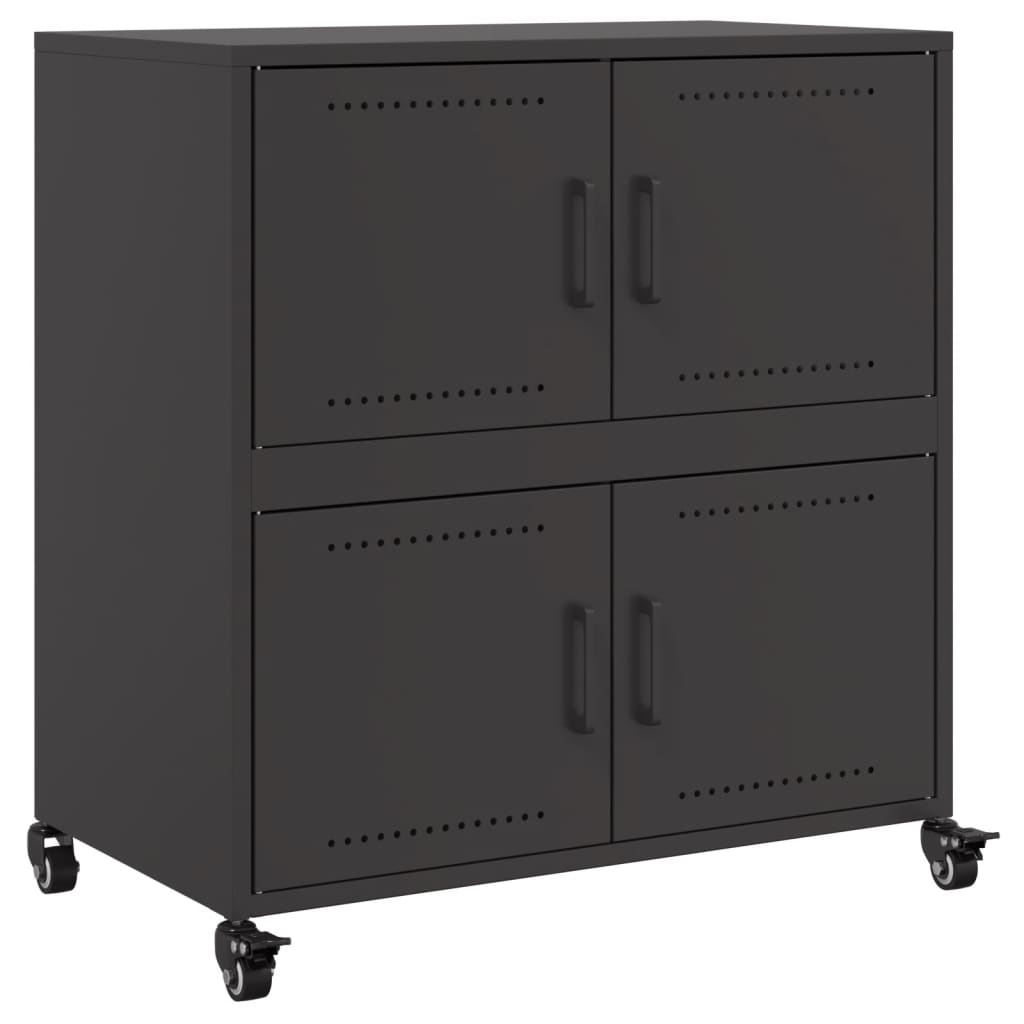 Sideboard Black Cold-rolled steel Medium Sideboard Rectangular