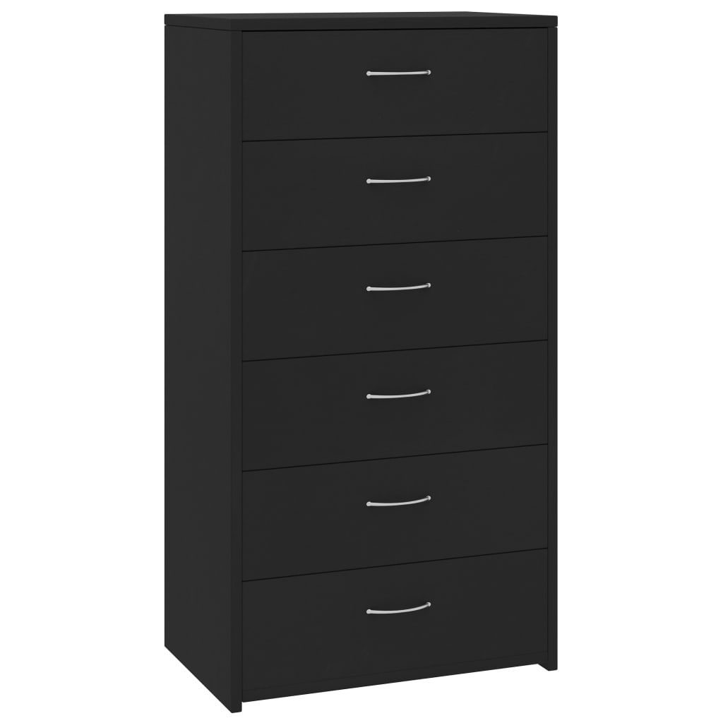 Sideboard Black Engineered wood Medium Sideboard Rectangular