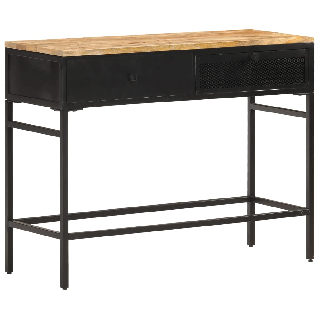 Sideboard Black, Natural Mango Wood