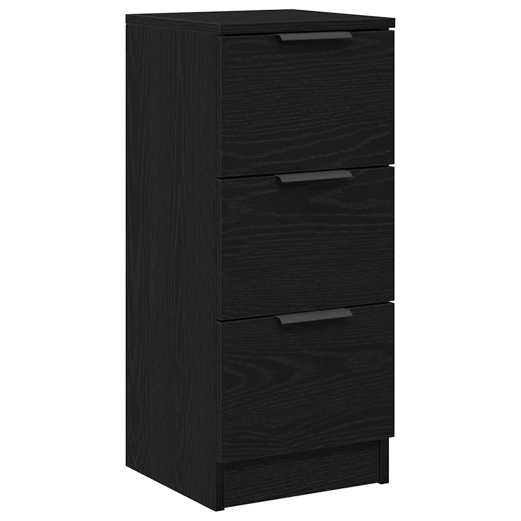 Sideboard Black Oak 11.81 x 11.81 x 27.56 in Engineered Wood