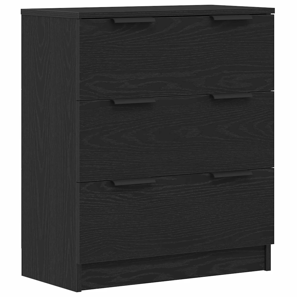 Sideboard Black Oak 23.62 x 11.81 x 27.56 in Engineered Wood