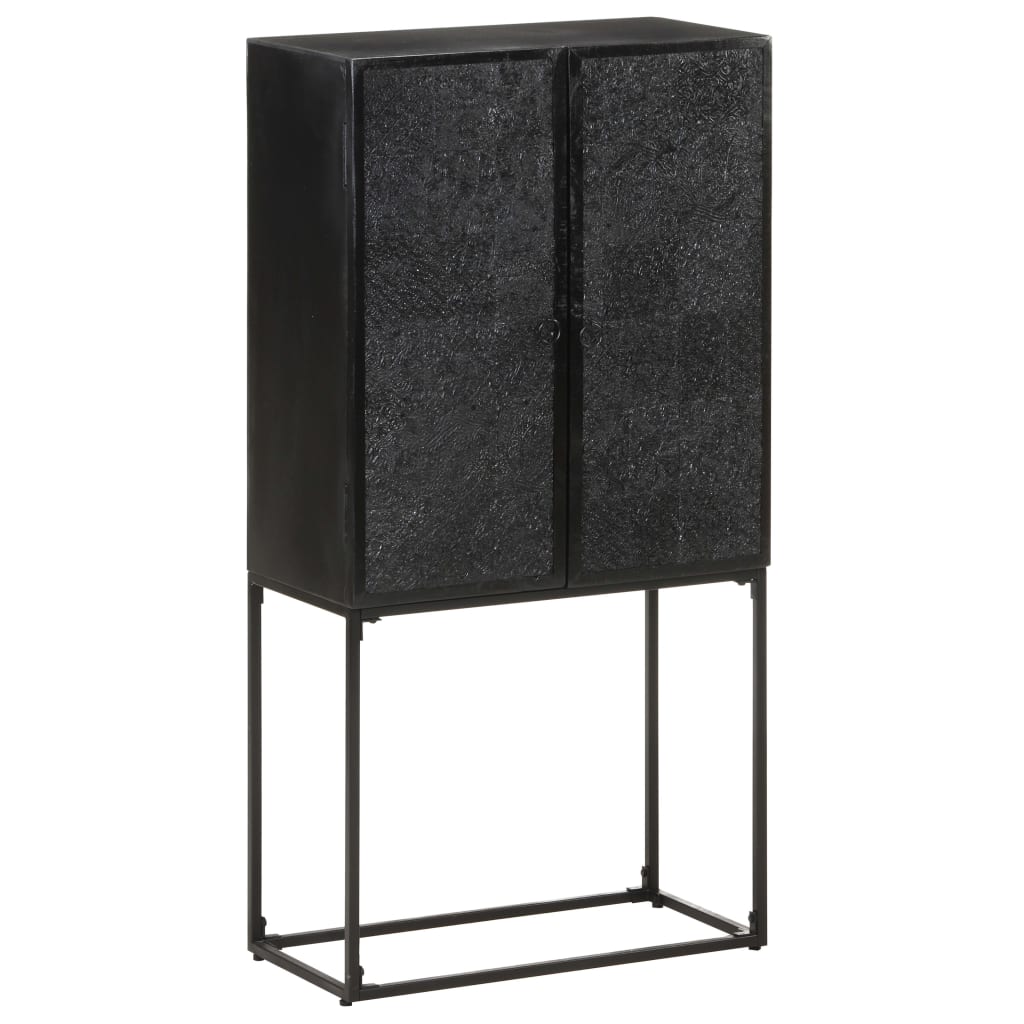 Sideboard Black Solid acacia wood Medium Sideboard Rectangular