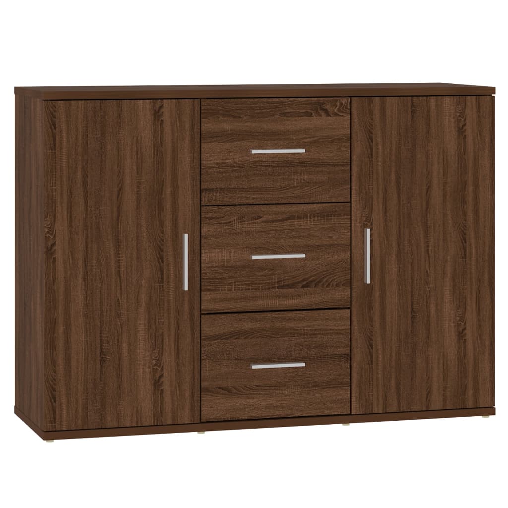 Sideboard Brown Oak Engineered Wood Medium Sideboard