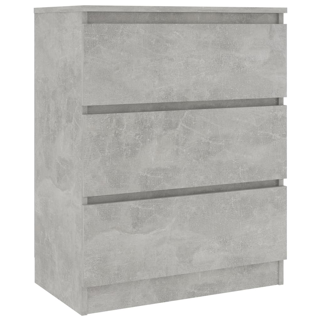 Sideboard Concrete Gray 23.6"x13.8"x29.9" Engineered Wood
