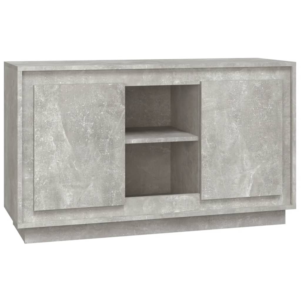 Sideboard Concrete Gray Engineered Wood Medium Sideboard