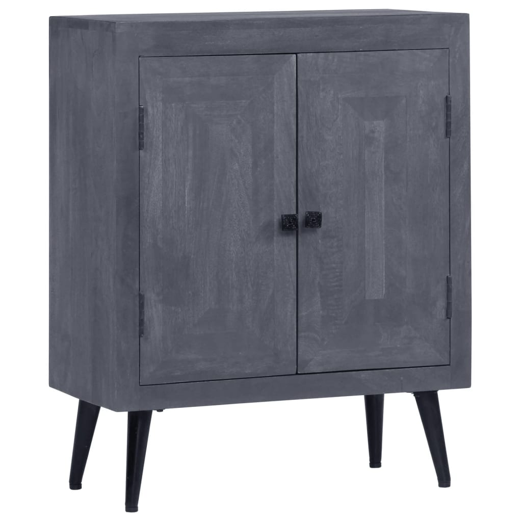 Sideboard Dark Grey Solid mango wood with powder-coated steel