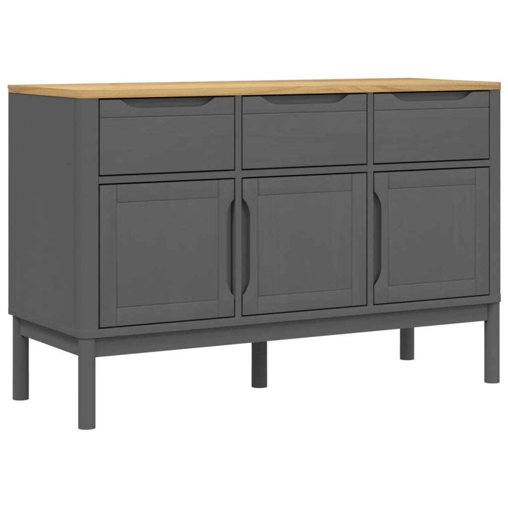 Sideboard Grey Solid pine wood, engineered wood Medium Sideboard