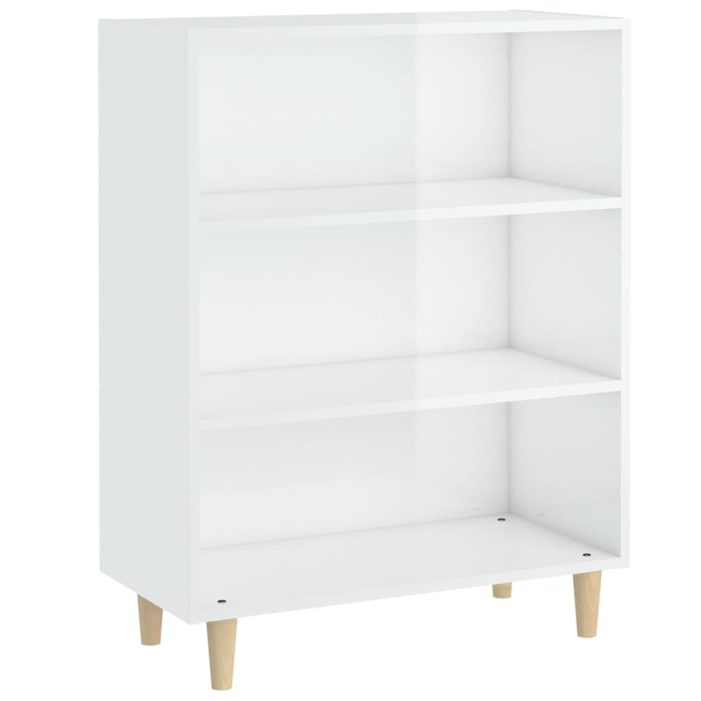 Sideboard High gloss white Engineered wood 27.4x12.8x35.4 in