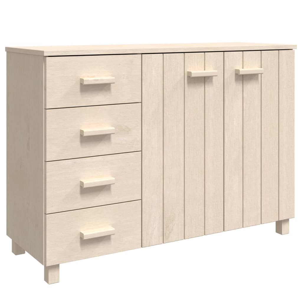 Sideboard Honey Brown Solid Pine Wood Medium Sideboard