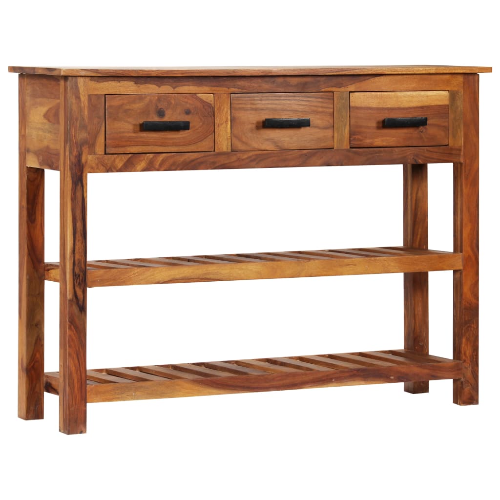 Sideboard Honey light brown Solid Acacia wood Large Sideboard