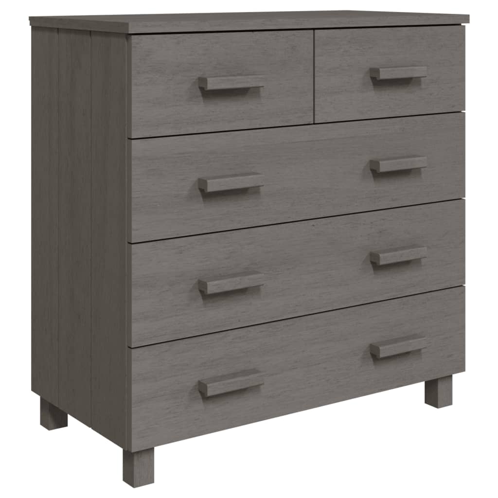 Sideboard Light gray Solid pine wood, MDF Medium Sideboard