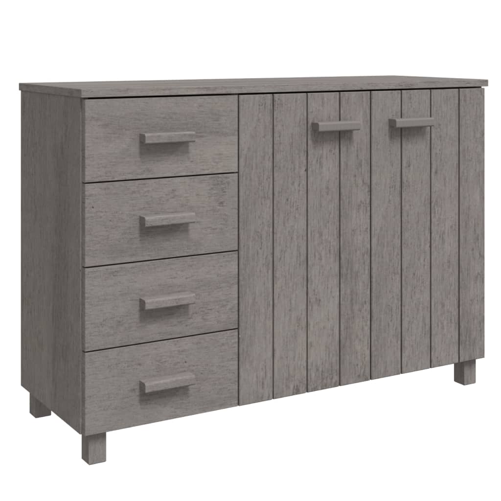 Sideboard Light Grey Solid pinewood, MDF Medium Sideboard