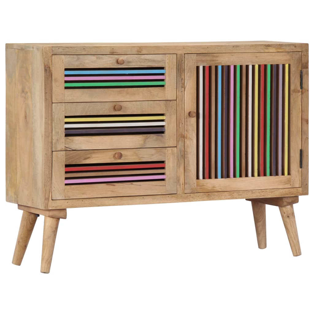 Sideboard Natural Mango Wood Solid Mango Wood and Engineered Wood