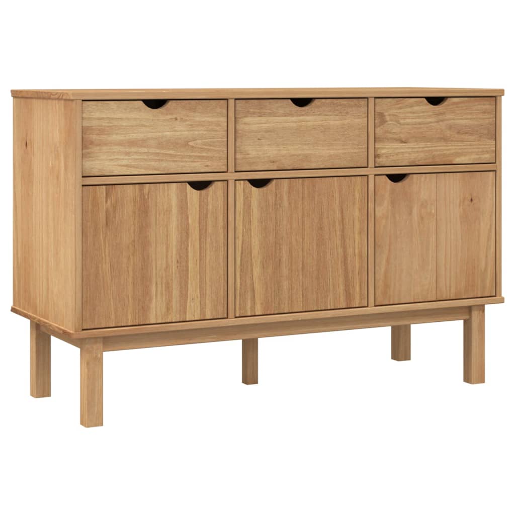 Sideboard Natural Pine Solid pine wood, engineered wood Medium