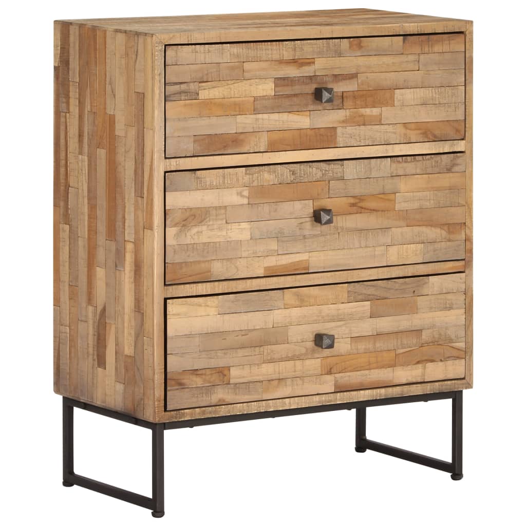 Sideboard Natural wood color Reclaimed teak wood Medium Sideboard
