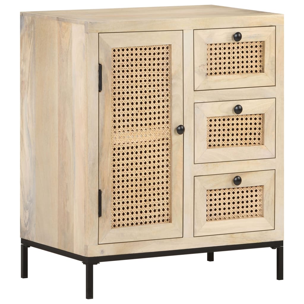 Sideboard Natural wood color Solid mango wood Medium Sideboard