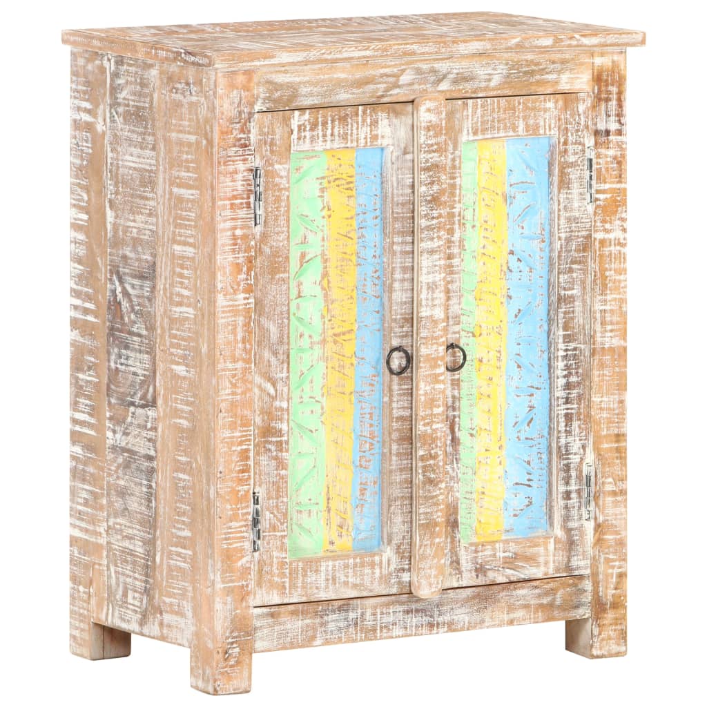 Sideboard Rough Acacia with colorful accents Rough Acacia Wood