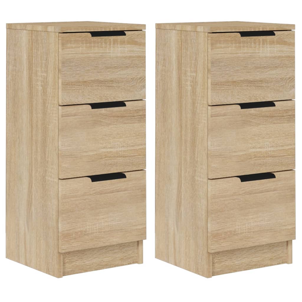 Sideboard Set of 2 Sonoma oak Engineered wood Small Sideboard