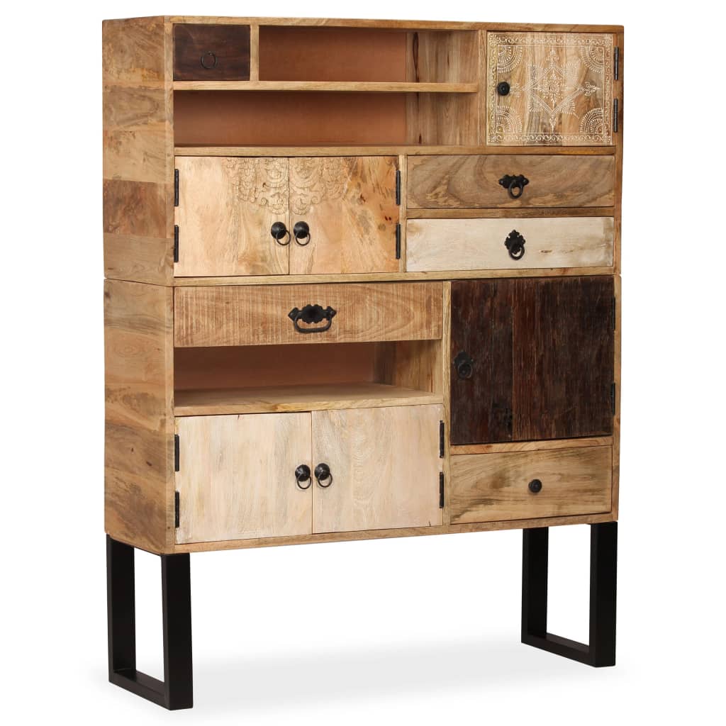 Sideboard Solid Mango Wood 39.4"x11.8"x51.2"