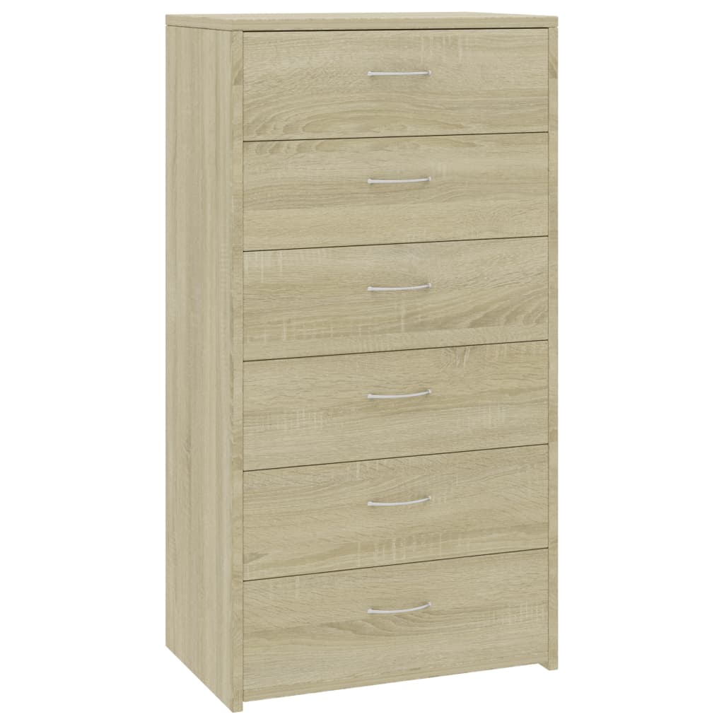 Sideboard Sonoma Oak Engineered Wood 19.7x13.4x37.8 in