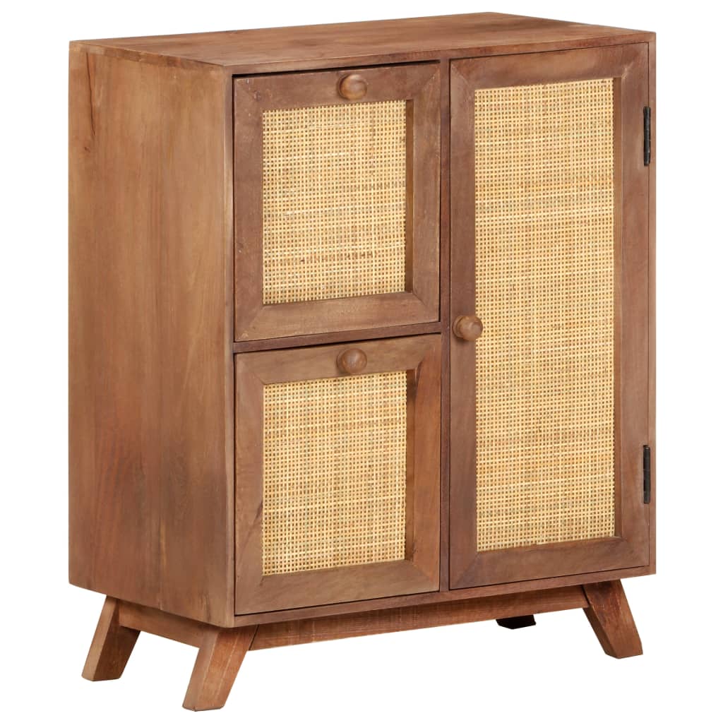 Sideboard Wheat finish Solid mango wood, natural cane Medium